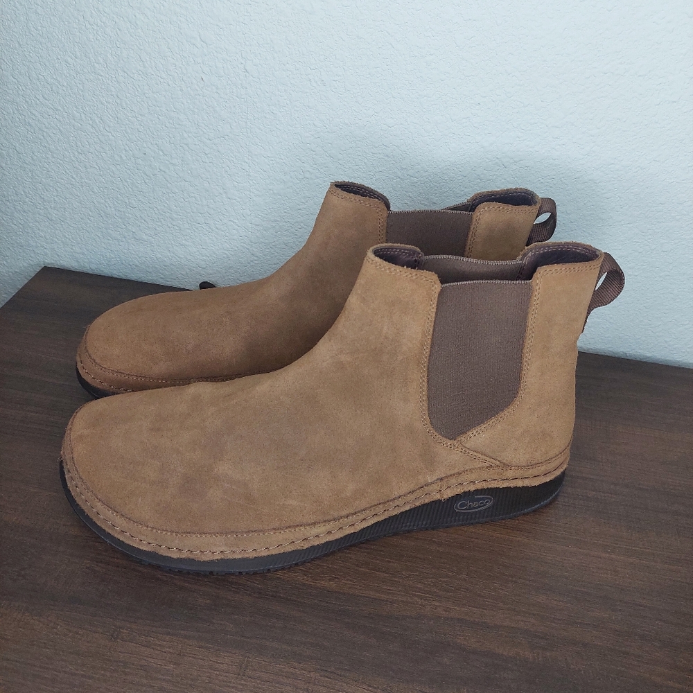 Chaco Paonia Men's Chelsea Suede Leather Boot Wool Lining Size 12